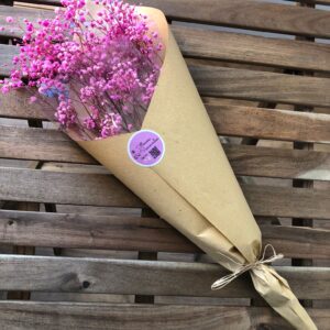 Ramos flores e verduras preservadas